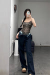 BASERANGE Emily Bodysuit BAS-ONEM-BLP-SP24-BAOWEN Leopard